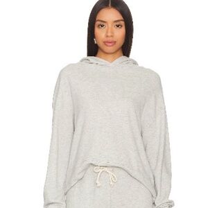 perfectwhitetee French Terry Hoodie in
Heather Grey size large